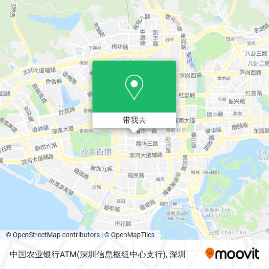 中国农业银行ATM(深圳信息枢纽中心支行)地图