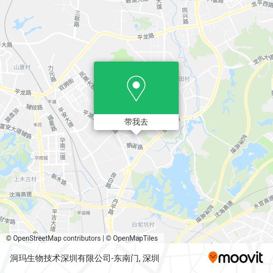 洞玛生物技术深圳有限公司-东南门地图