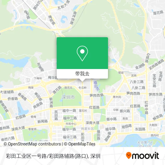 彩田工业区一号路/彩田路辅路(路口)地图