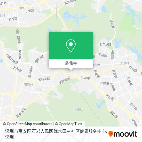 深圳市宝安区石岩人民医院水田村社区健康服务中心地图