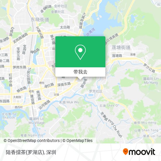 陆香擂茶(罗湖店)地图