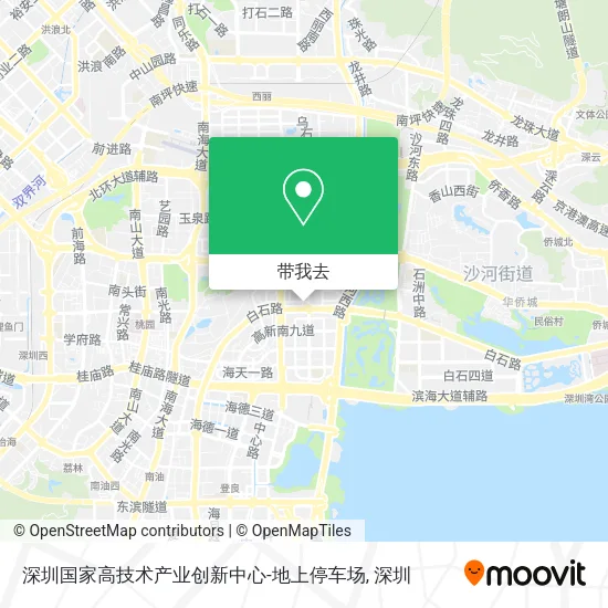 深圳国家高技术产业创新中心-地上停车场地图