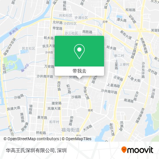华高王氏深圳有限公司地图