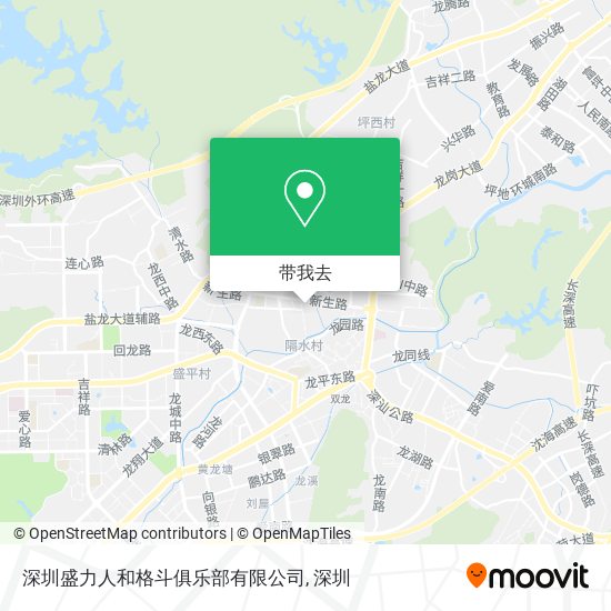 深圳盛力人和格斗俱乐部有限公司地图