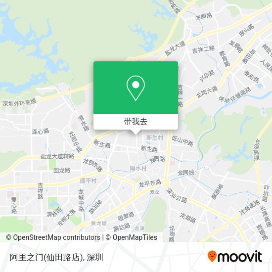 阿里之门(仙田路店)地图