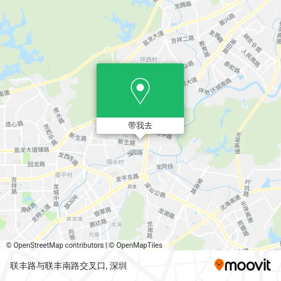 联丰路与联丰南路交叉口地图