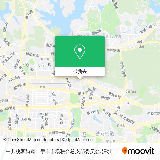 中共桃源街道二手车市场联合总支部委员会地图