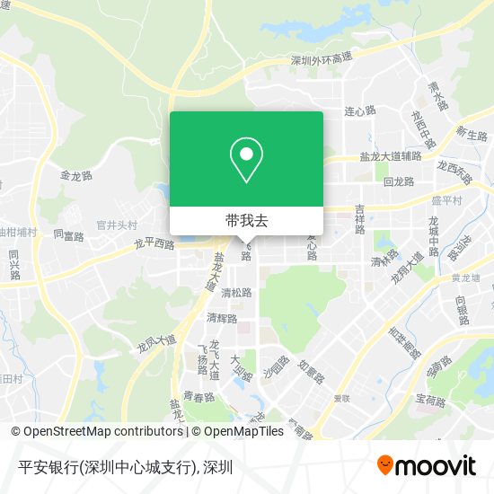 平安银行(深圳中心城支行)地图