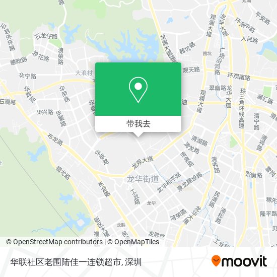 华联社区老围陆佳一连锁超市地图