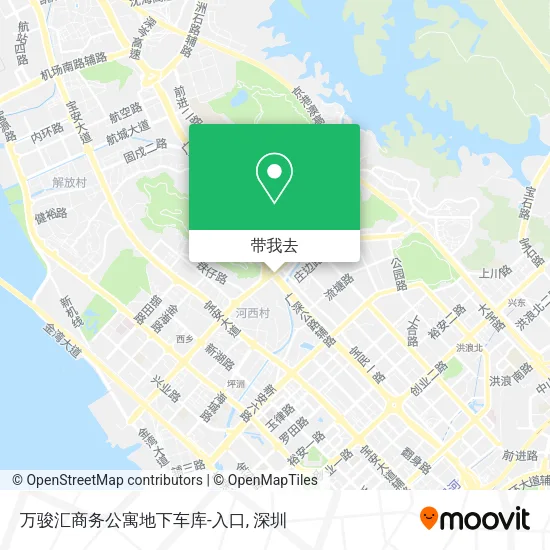 万骏汇商务公寓地下车库-入口地图