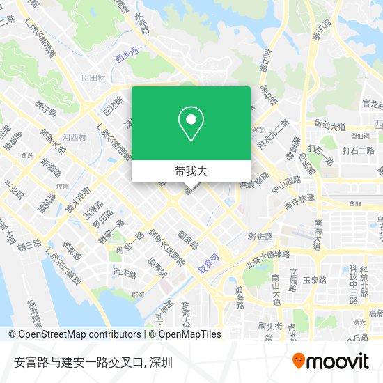 安富路与建安一路交叉口地图