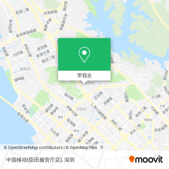 中国移动(臣田服营厅店)地图