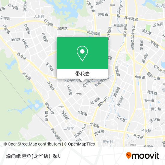 渝尚纸包鱼(龙华店)地图