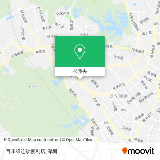 百乐维连锁便利店地图