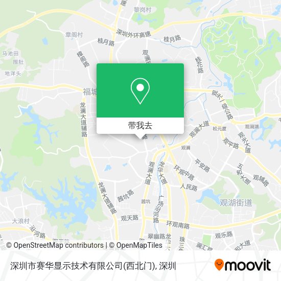 深圳市赛华显示技术有限公司(西北门)地图