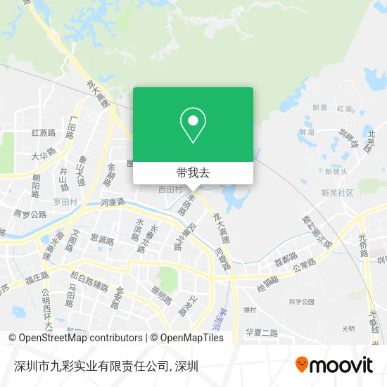 深圳市九彩实业有限责任公司地图