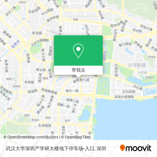 武汉大学深圳产学研大楼地下停车场-入口地图
