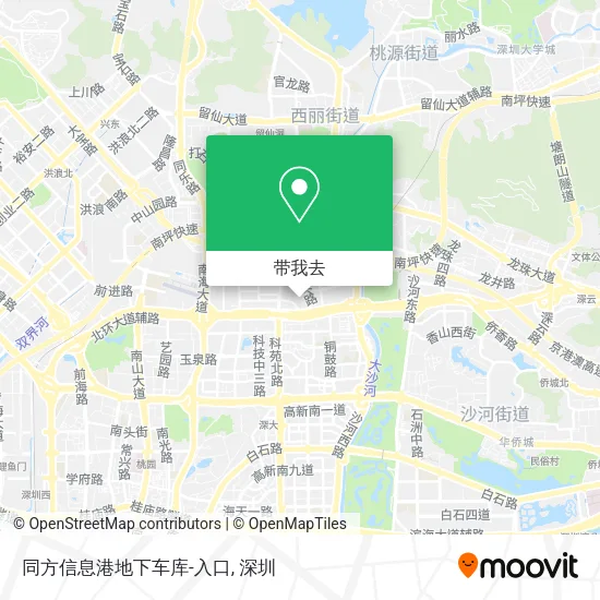 同方信息港地下车库-入口地图