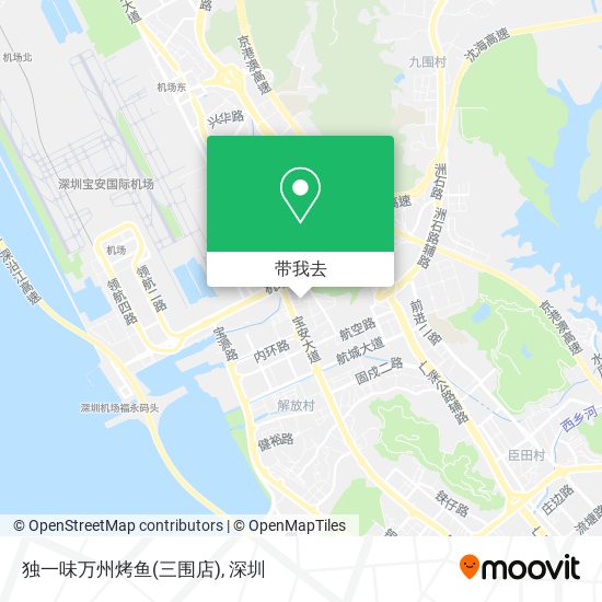 独一味万州烤鱼(三围店)地图