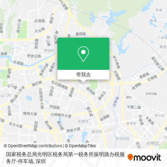 国家税务总局光明区税务局第一税务所振明路办税服务厅-停车场地图