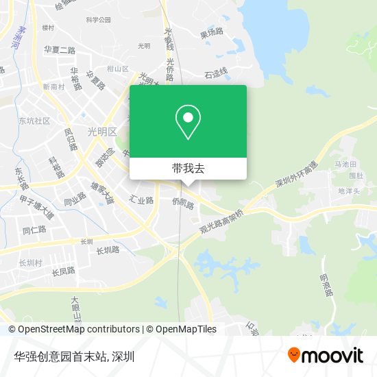 华强创意园首末站地图