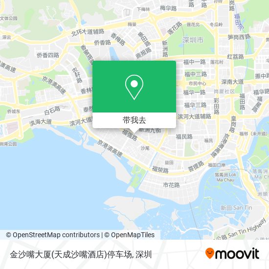 金沙嘴大厦(天成沙嘴酒店)停车场地图