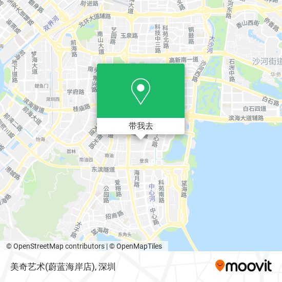 美奇艺术(蔚蓝海岸店)地图