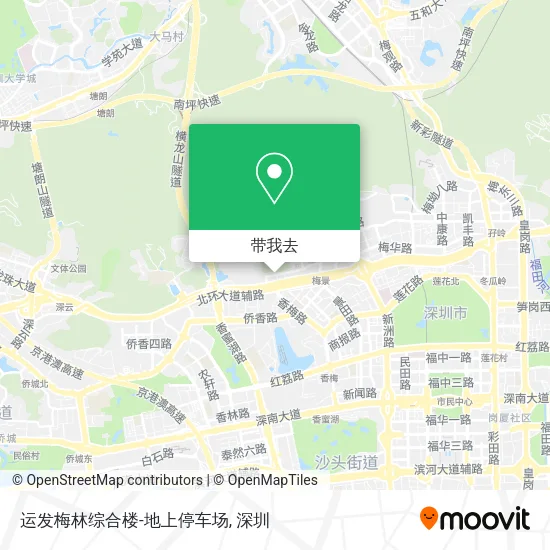 运发梅林综合楼-地上停车场地图