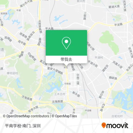 平南学校-南门地图