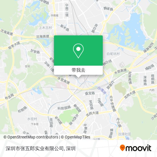 深圳市张五郎实业有限公司地图