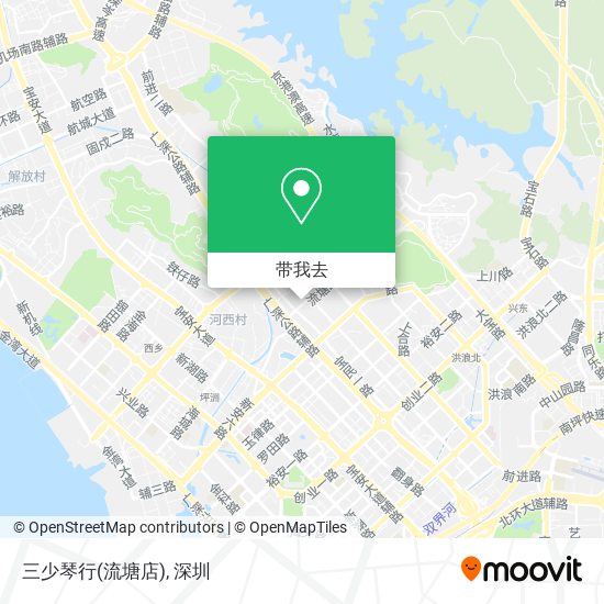 三少琴行(流塘店)地图