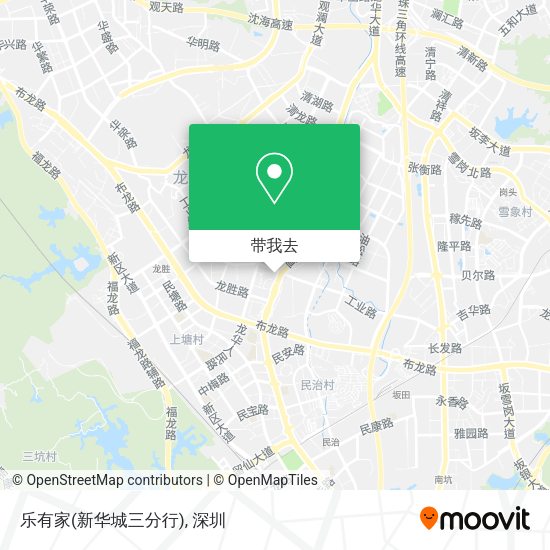 乐有家(新华城三分行)地图