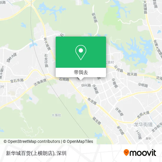 新华城百货(上横朗店)地图