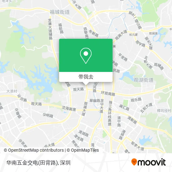 华南五金交电(田背路)地图