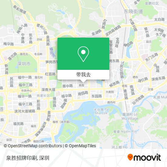 泉胜招牌印刷地图