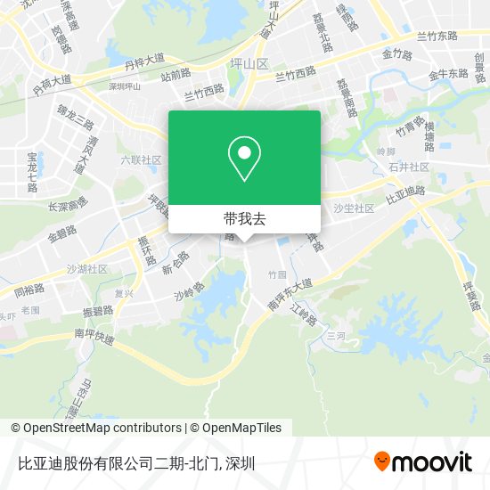 比亚迪股份有限公司二期-北门地图