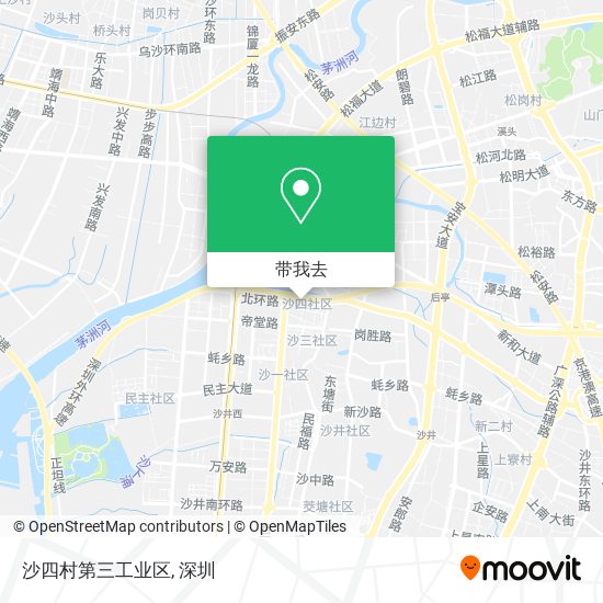 沙四村第三工业区地图