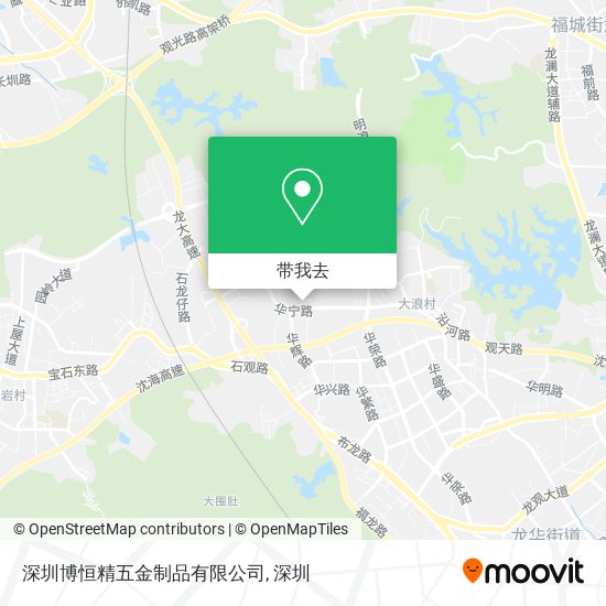 深圳博恒精五金制品有限公司地图