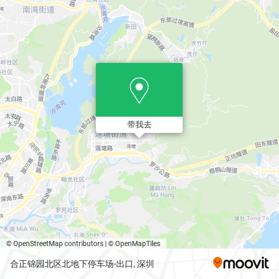 合正锦园北区北地下停车场-出口地图