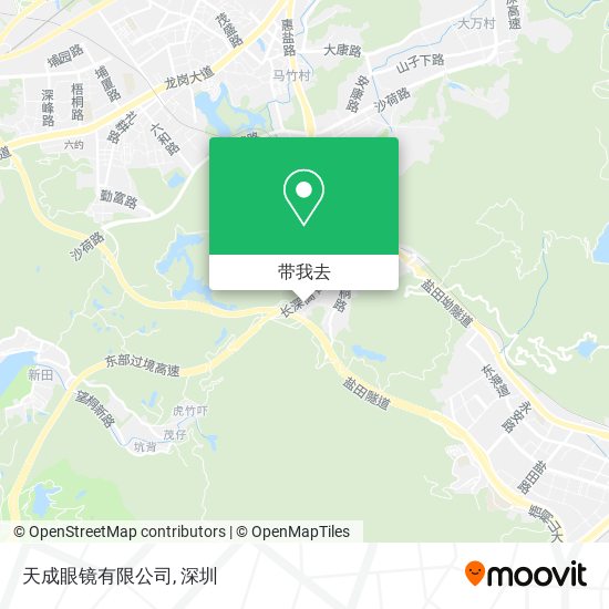 天成眼镜有限公司地图