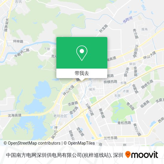 中国南方电网深圳供电局有限公司(杭梓巡线站)地图