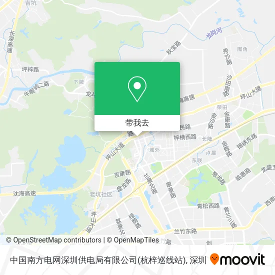 中国南方电网深圳供电局有限公司(杭梓巡线站)地图