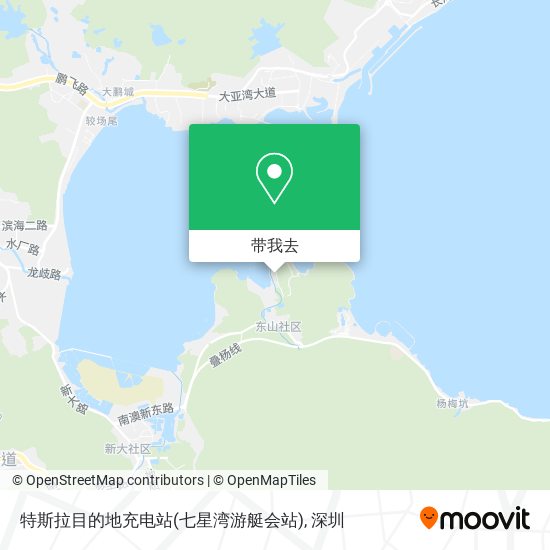 特斯拉目的地充电站(七星湾游艇会站)地图