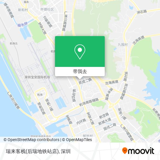 瑞来客栈(后瑞地铁站店)地图