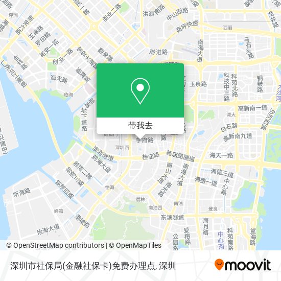 深圳市社保局(金融社保卡)免费办理点地图
