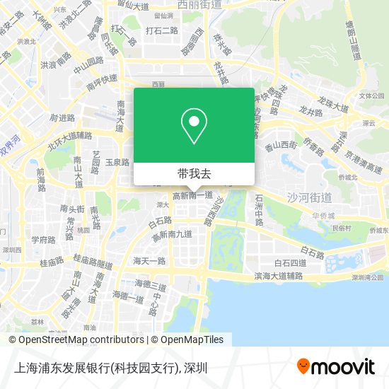 上海浦东发展银行(科技园支行)地图