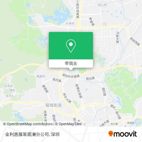 金利惠服装观澜分公司地图