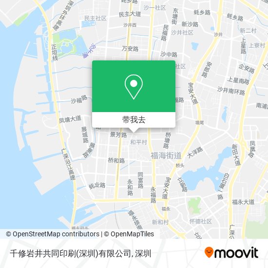 千修岩井共同印刷(深圳)有限公司地图