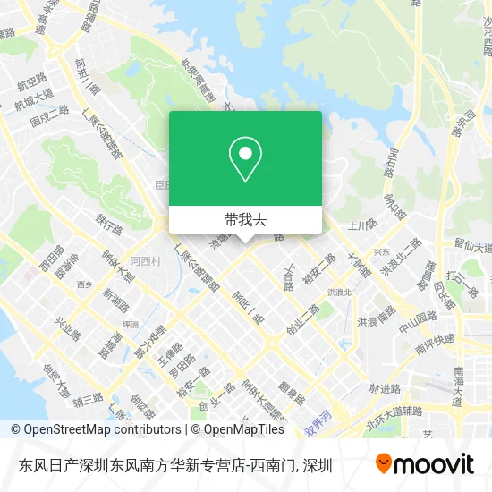 东风日产深圳东风南方华新专营店-西南门地图