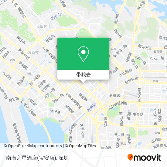 南海之星酒店(宝安店)地图